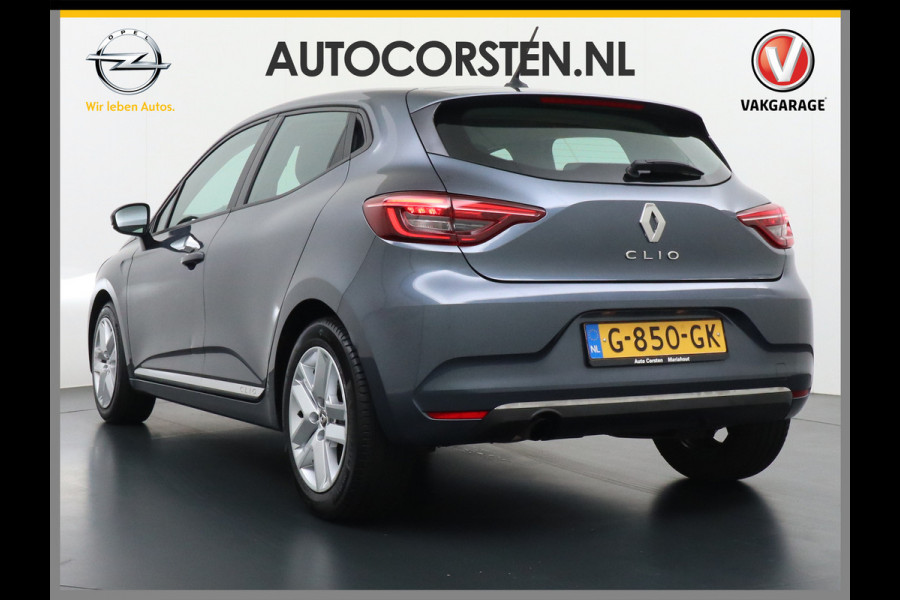Renault Clio 1.0T101PK Apple Carplay Android Navi* Airco Cruise C Keyless Led DAB Zen Lmv Lichtsensor Bluetooth ESP Verkeersbord detectie Hill hold 1.065KG Lediggewicht, laag in de wegenbelasting