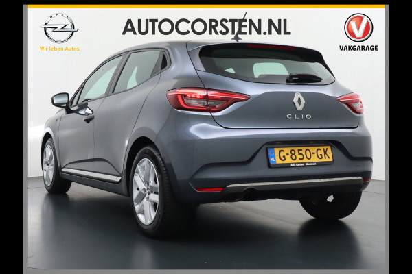 Renault Clio 1.0T101PK Apple Carplay Android Navi* Airco Cruise C Keyless Led DAB Zen Lmv Lichtsensor Bluetooth ESP Verkeersbord detectie Hill hold 1.065KG Lediggewicht, laag in de wegenbelasting