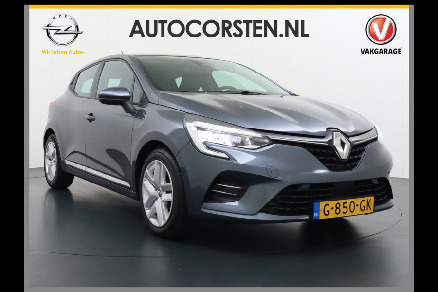 Renault Clio 1.0T101PK Apple Carplay Android Navi* Airco Cruise C Keyless Led DAB Zen Lmv Lichtsensor Bluetooth ESP Verkeersbord detectie Hill hold 1.065KG Lediggewicht, laag in de wegenbelasting