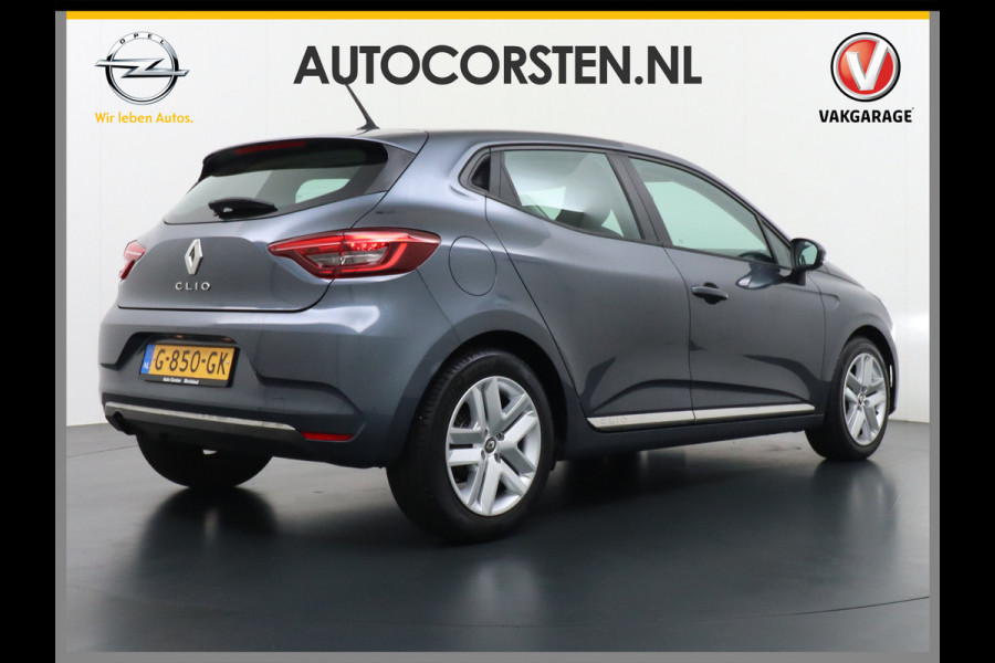 Renault Clio 1.0T101PK Apple Carplay Android Navi* Airco Cruise C Keyless Led DAB Zen Lmv Lichtsensor Bluetooth ESP Verkeersbord detectie Hill hold 1.065KG Lediggewicht, laag in de wegenbelasting