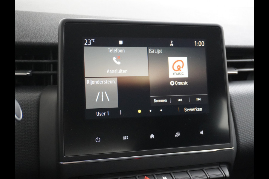 Renault Clio 1.0T101PK Apple Carplay Android Navi* Airco Cruise C Keyless Led DAB Zen Lmv Lichtsensor Bluetooth ESP Verkeersbord detectie Hill hold 1.065KG Lediggewicht, laag in de wegenbelasting