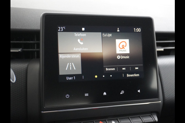Renault Clio 1.0T101PK Apple Carplay Android Navi* Airco Cruise C Keyless Led DAB Zen Lmv Lichtsensor Bluetooth ESP Verkeersbord detectie Hill hold 1.065KG Lediggewicht, laag in de wegenbelasting