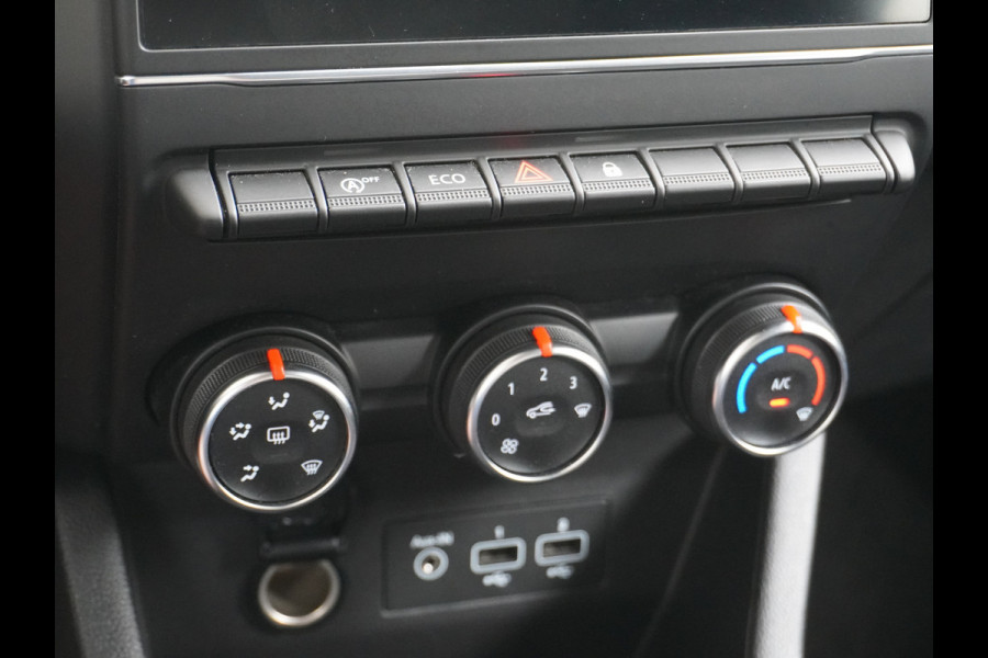 Renault Clio 1.0T101PK Apple Carplay Android Navi* Airco Cruise C Keyless Led DAB Zen Lmv Lichtsensor Bluetooth ESP Verkeersbord detectie Hill hold 1.065KG Lediggewicht, laag in de wegenbelasting