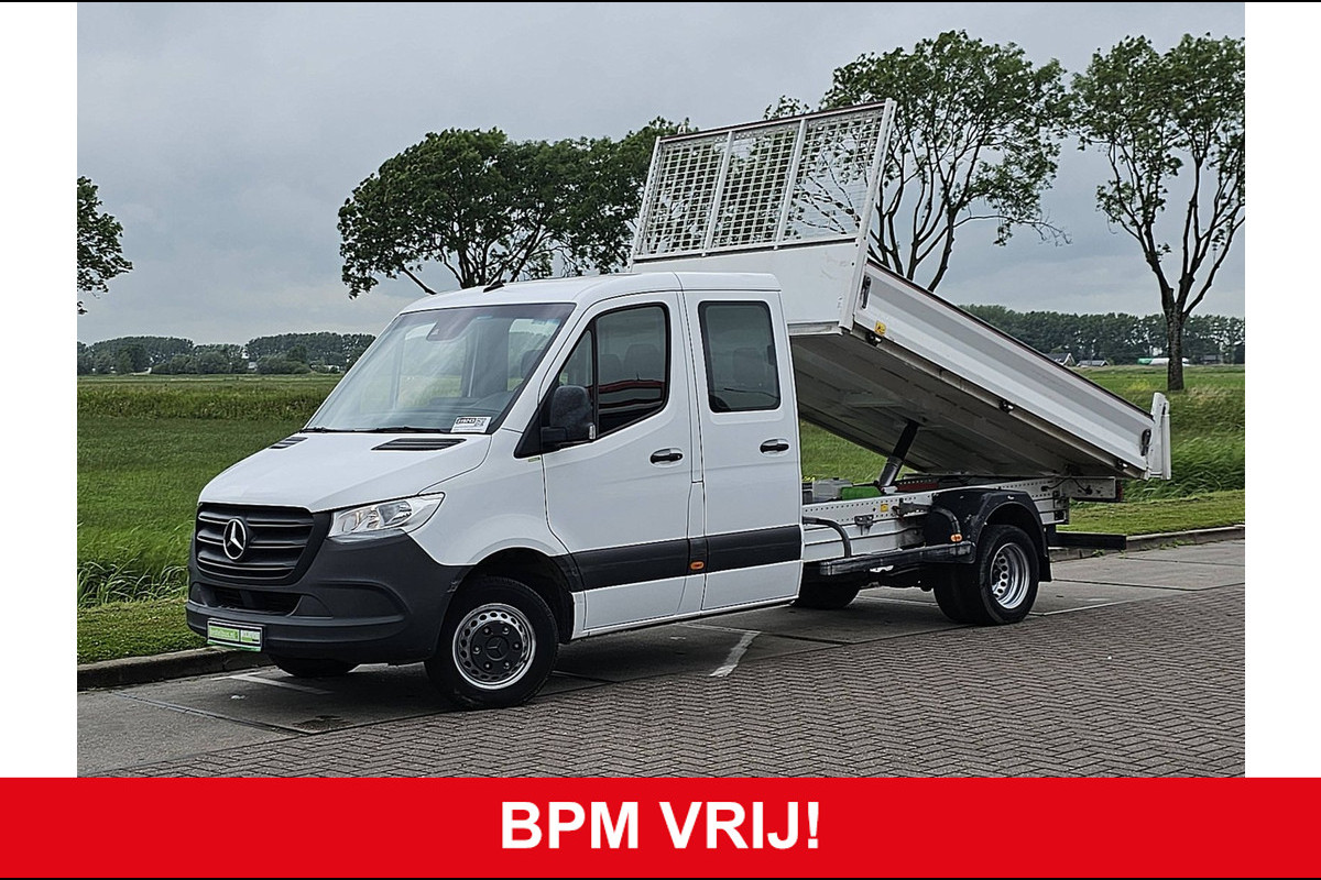 Mercedes-Benz Sprinter 514 L3H2 Dubbele Cabine 3.5T-Trekhaak Kipper Airco Euro6 143Pk! Mercedes-Benz Sprinter 514 L3H2 Dubbele Cabine 3.5T-Trekhaak Kipper Airco Euro6 143Pk!