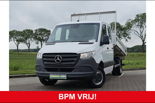 Mercedes-Benz Sprinter 514 L3H2 Dubbele Cabine 3.5T-Trekhaak Kipper Airco Euro6 143Pk!