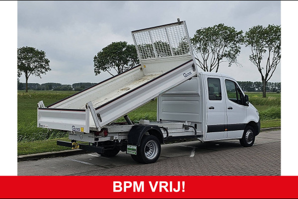 Mercedes-Benz Sprinter 514 L3H2 Dubbele Cabine 3.5T-Trekhaak Kipper Airco Euro6 143Pk!