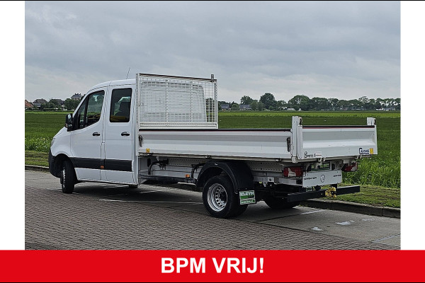 Mercedes-Benz Sprinter 514 L3H2 Dubbele Cabine 3.5T-Trekhaak Kipper Airco Euro6 143Pk!