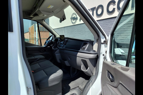 Ford Transit Bakwagen+Laadklep Meubelbak+Laaddeur Euro 6.2 2.0D 130PK L4H3 DHollandia 3-Persoons Navi Airco Ford-Connect-Sync 3 Adaptive-Boch Lane-Assist Lat om Lat betimmering Betonplex vloer Zijdeur 1e Eigenaar