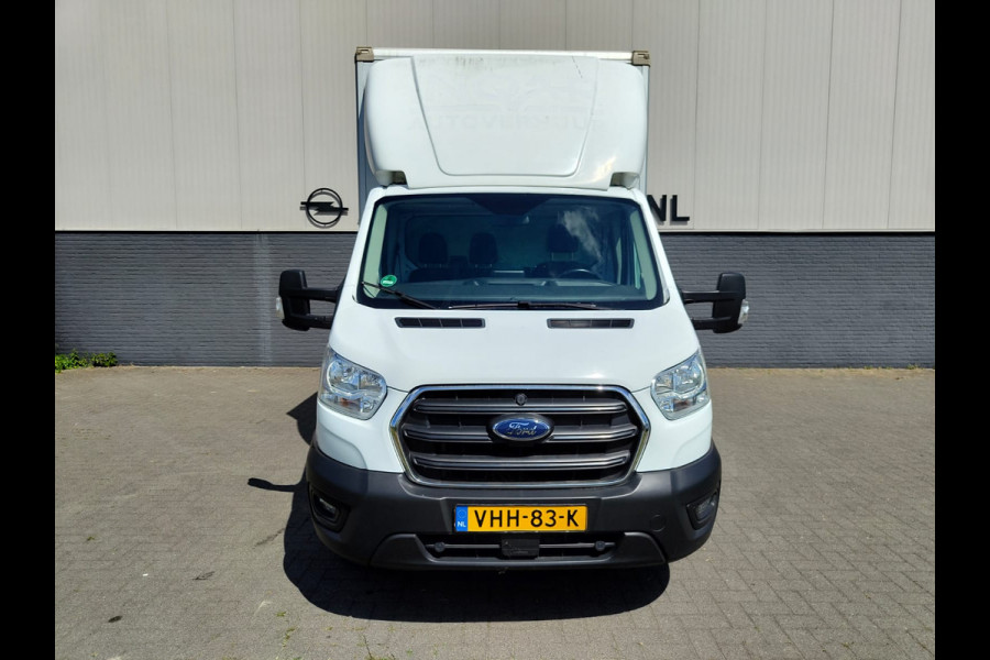Ford Transit Bakwagen+Laadklep Meubelbak+Laaddeur Euro 6.2 2.0D 130PK L4H3 DHollandia 3-Persoons Navi Airco Ford-Connect-Sync 3 Adaptive-Boch Lane-Assist Lat om Lat betimmering Betonplex vloer Zijdeur 1e Eigenaar