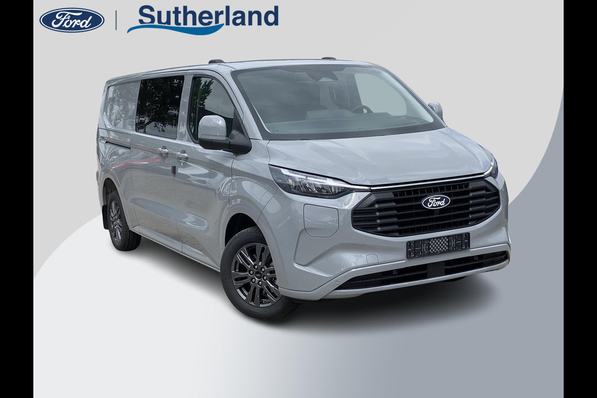 Ford Transit Custom 320 2.5 PHEV L2H1 Limited DC 233pk | Dubbele Cabine | Dubbele zijschuifdeur | 12-weg verstel- en verwarmbare AGR Stoelen | Inklapbare trekhaak | 17 inch lichtmetalen velgen | Driver Assistance Pack Premium  | Verwarmbaar stuurwiel | Bekleding zijwand en achterdeuren (volledig)  | PRIJS EX. BTW INCL. BPM