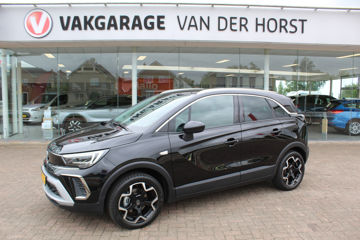Opel Crossland 1.2 110 pk Turbo Elegance , Mooie hoge zit Climate control , Cruise control , AGR stoelen voor , Camera Navigatie , LM velgen , Parkeersensoren V+A Opel Crossland 1.2 110 pk Turbo Elegance , Mooie hoge zit Climate control , Cruise control , AGR stoelen voor , Camera Navigatie , LM velgen , Parkeersensoren V+A