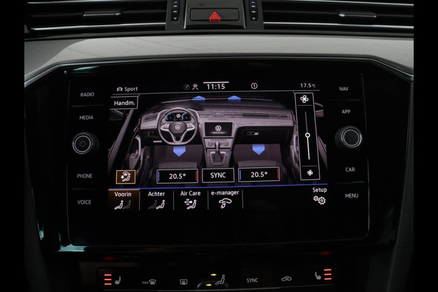Volkswagen Passat 1.4 TSI PHEV GTE | Leder | Stoelverwarming | 360 camera | Matrix LED | Trekhaak | Carplay | Massage | Navigatie | Adaptive cruise | Achterbankverwarming