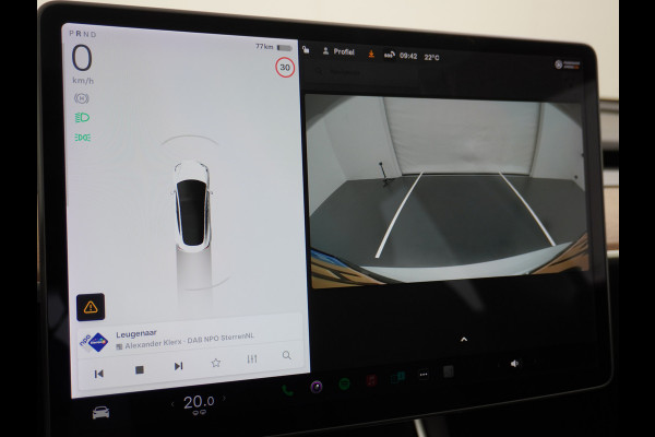 Tesla Model 3 RWD SR+ 60kWh 325PK FSD 3-Computer 18" AutoPilot Leder PanoDak Adaptive-Cruise Lmv Camera's Elektr.-Stuur+Stoelen+Spiegels+Geheu Navi LED Comfortstoelen ACC DAB Voorverwarmen interieur via App Keyless via Telefoonsleutel One-Pedal-Drive Origineel Nederlandse auto tot 11kw laden thuis! 1.584kg licht! Accu Garantie tot 31-03-2028/160.000km