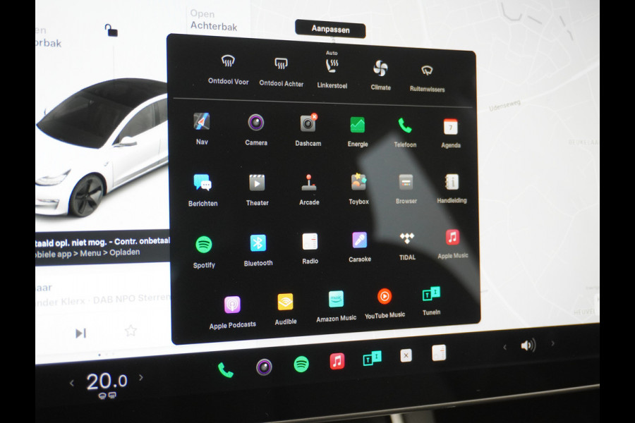 Tesla Model 3 RWD SR+ 60kWh 325PK FSD 3-Computer 18" AutoPilot Leder PanoDak Adaptive-Cruise Lmv Camera's Elektr.-Stuur+Stoelen+Spiegels+Geheu Navi LED Comfortstoelen ACC DAB Voorverwarmen interieur via App Keyless via Telefoonsleutel One-Pedal-Drive Origineel Nederlandse auto tot 11kw laden thuis! 1.584kg licht! Accu Garantie tot 31-03-2028/160.000km