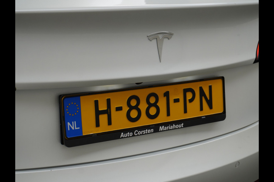 Tesla Model 3 RWD SR+ 60kWh 325PK FSD 3-Computer 18" AutoPilot Leder PanoDak Adaptive-Cruise Lmv Camera's Elektr.-Stuur+Stoelen+Spiegels+Geheu Navi LED Comfortstoelen ACC DAB Voorverwarmen interieur via App Keyless via Telefoonsleutel One-Pedal-Drive Origineel Nederlandse auto tot 11kw laden thuis! 1.584kg licht! Accu Garantie tot 31-03-2028/160.000km
