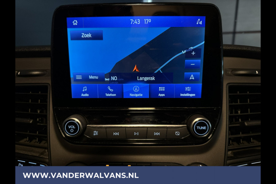 Ford Transit Custom 2.0 TDCI L2H1 Euro6 Airco | Navigatie | Camera | Stoelverwarming | 2800kg trekvermogen cruisecontrol, parkeersensoren, LED, bijrijdersbank, verwarmde voorruit