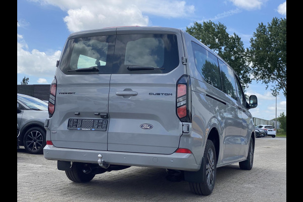 Ford Transit Custom 340 2.5 PHEV L2H1 Limited 233pk | Kombi | Incl. BTW/BPM | Dubbele zijschuifdeur | Privacy Glass | Inklapbare trekhaak | 17 inch lichtmetalen velgen | Driver Assistance Pack Premium | Verwarmbaar stuurwiel