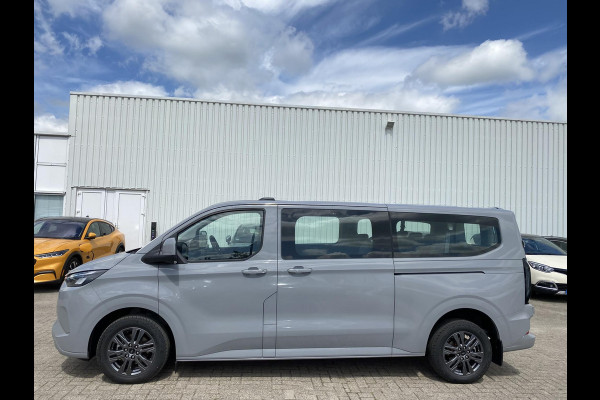 Ford Transit Custom 340 2.5 PHEV L2H1 Limited 233pk | Kombi | Incl. BTW/BPM | Dubbele zijschuifdeur | Privacy Glass | Inklapbare trekhaak | 17 inch lichtmetalen velgen | Driver Assistance Pack Premium | Verwarmbaar stuurwiel