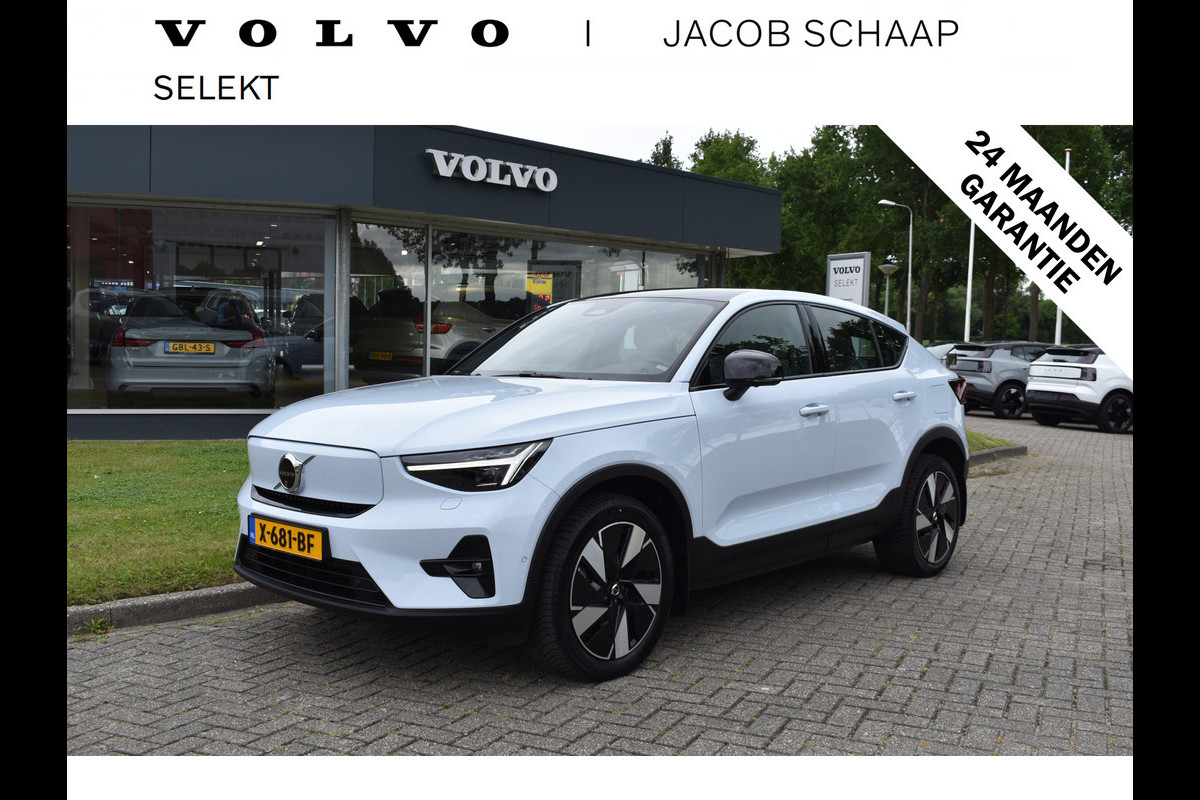 Volvo C40 Recharge Twin Ultimate 82 kWh 408 PK Woolblend | ACC | Pano Dak | Trekhaak | Stoel Stuur verwarming |360 Camera | 19 inch