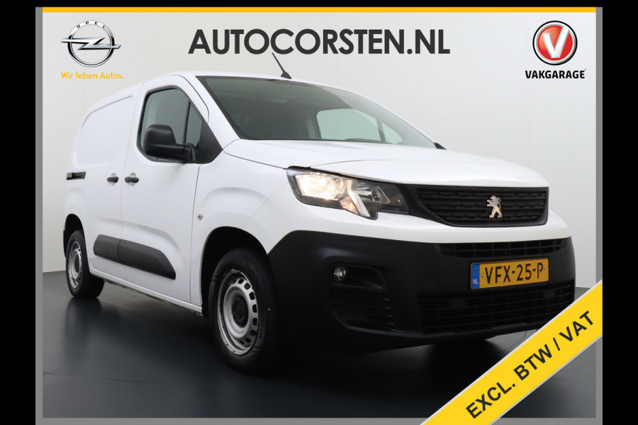 Peugeot Partner 1.5 BlueHDI Premium Euro 6 Navi PDC Apple Carplay Android Mirror-Link Airco Cruise Control Bluetooth Led PDC Connected services Betonplex Lat om Lat betimmering Schuifdeur Wifi 1e Eigenaar Euro 6
