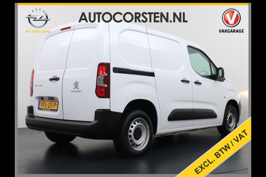 Peugeot Partner 1.5 BlueHDI Premium Euro 6 Navi PDC Apple Carplay Android Mirror-Link Airco Cruise Control Bluetooth Led PDC Connected services Betonplex Lat om Lat betimmering Schuifdeur Wifi 1e Eigenaar Euro 6