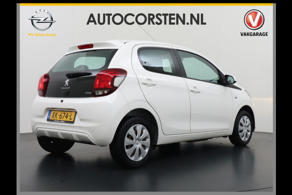 Peugeot 108 1.0I 73PK5Drs Airco Pack LED Mistlampen Premium ESP Bluetooth Centrale deurvergrendeling Afstand bediend Stuurbekrachtiging e-VT Elek.ramen ABS Volledig Peugeot Dealer Onderhouden l.b. bij 91.718km ! Zuinig + Goedkoop in de vaste lasten! Orig.NLse auto EURO6