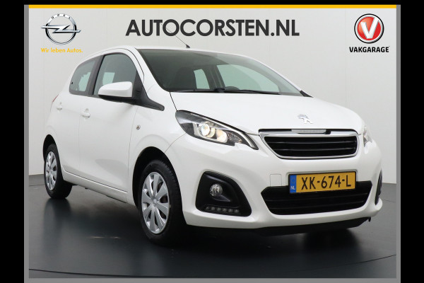 Peugeot 108 1.0I 73PK5Drs Airco Pack LED Mistlampen Premium ESP Bluetooth Centrale deurvergrendeling Afstand bediend Stuurbekrachtiging e-VT Elek.ramen ABS Volledig Peugeot Dealer Onderhouden l.b. bij 91.718km ! Zuinig + Goedkoop in de vaste lasten! Orig.NLse auto EURO6