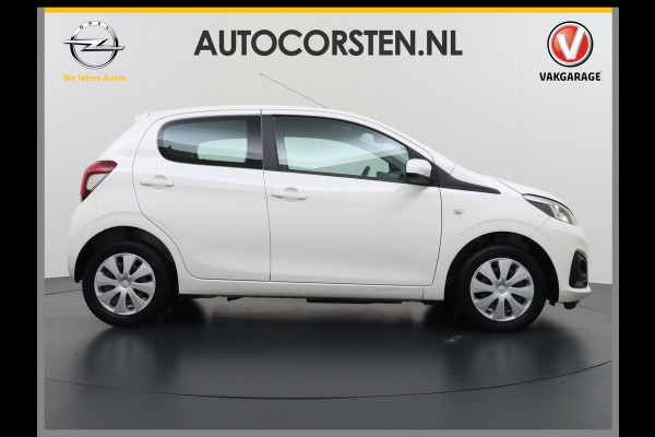 Peugeot 108 1.0I 73PK5Drs Airco Pack LED Mistlampen Premium ESP Bluetooth Centrale deurvergrendeling Afstand bediend Stuurbekrachtiging e-VT Elek.ramen ABS Volledig Peugeot Dealer Onderhouden l.b. bij 91.718km ! Zuinig + Goedkoop in de vaste lasten! Orig.NLse auto EURO6