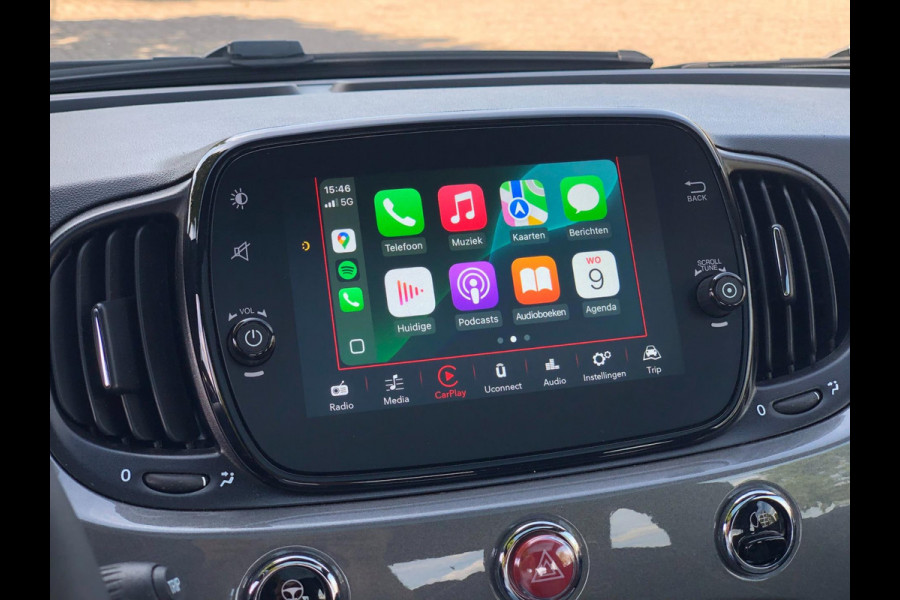 Fiat 500 1.0 Hybrid Lounge Plus | Pano, Carplay/Android, Clima, Cruise, DAB | Onderhoudshistorie |