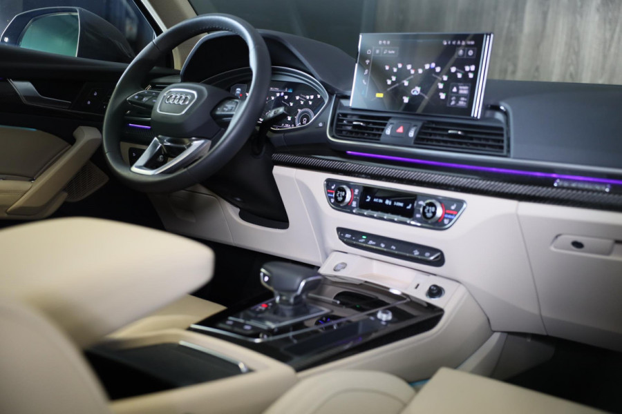Audi Q5 Sportback 55 TFSI e SQ5 Look / Head Up / B&O / Carbon / Memory / Elek Stoelen / Stoelverkoeling / 360 Camera / Matrix / 21