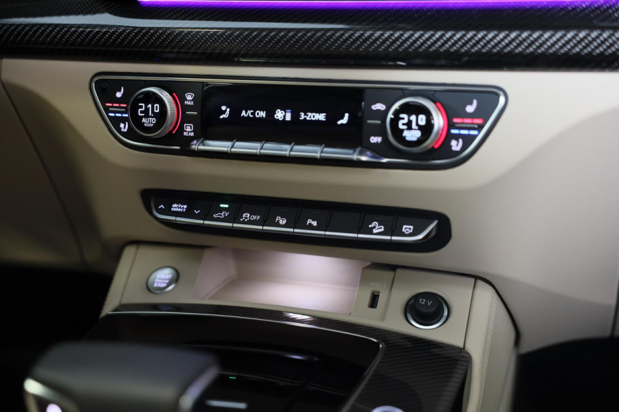 Audi Q5 Sportback 55 TFSI e SQ5 Look / Head Up / B&O / Carbon / Memory / Elek Stoelen / Stoelverkoeling / 360 Camera / Matrix / 21