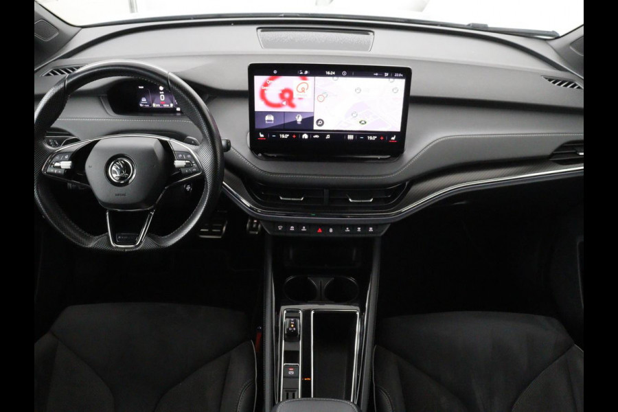 Škoda ENYAQ iV 80 Sportline | Stoelverwarming | Adaptive cruise | Trekhaak | Camera | Matrix LED | Carplay | Leder/Alcantara | Keyless | Stuurverwarming