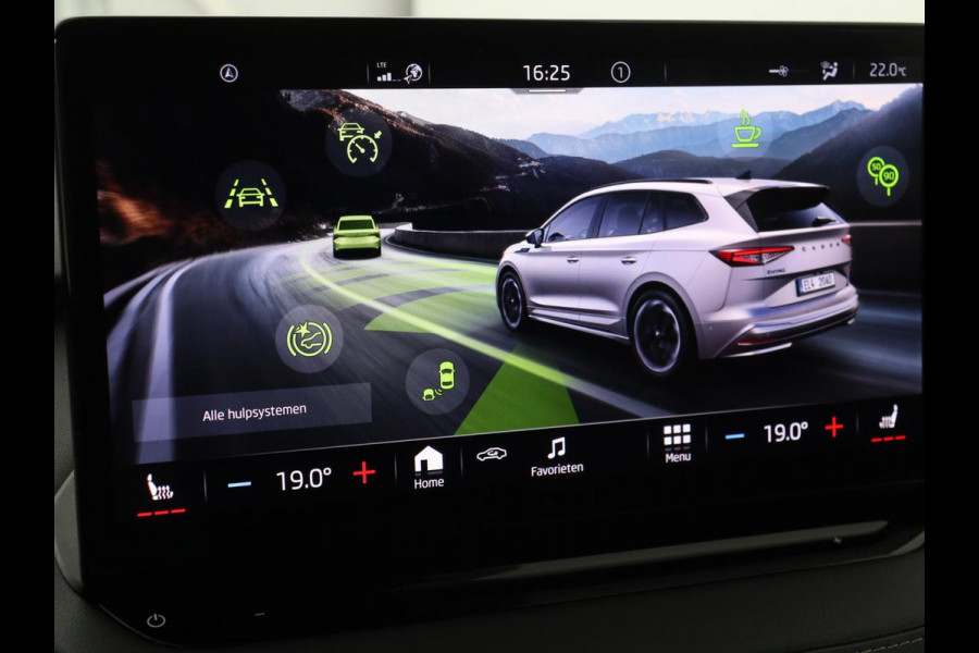 Škoda ENYAQ iV 80 Sportline | Stoelverwarming | Adaptive cruise | Trekhaak | Camera | Matrix LED | Carplay | Leder/Alcantara | Keyless | Stuurverwarming