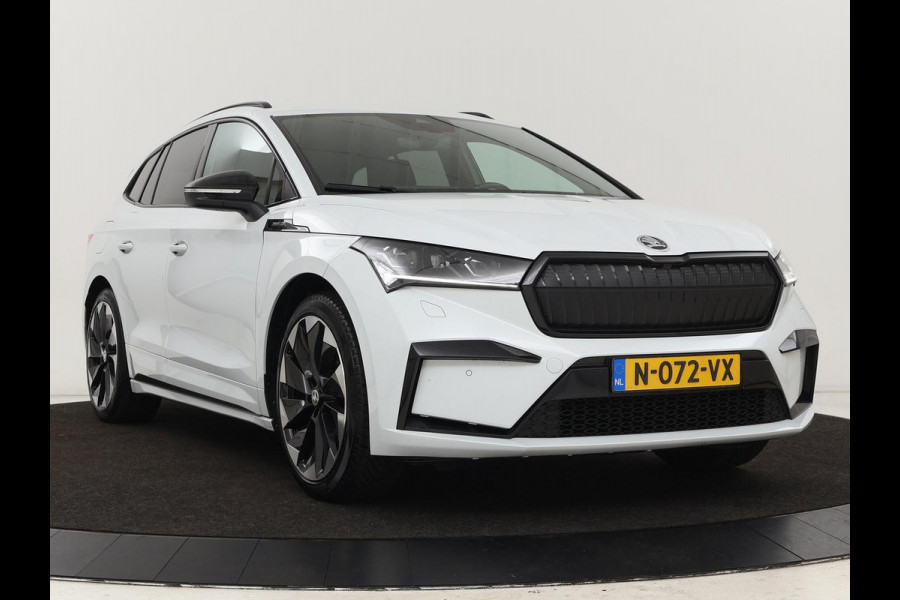 Škoda ENYAQ iV 80 Sportline | Stoelverwarming | Adaptive cruise | Trekhaak | Camera | Matrix LED | Carplay | Leder/Alcantara | Keyless | Stuurverwarming
