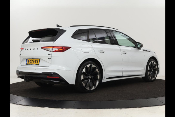 Škoda ENYAQ iV 80 Sportline | Stoelverwarming | Adaptive cruise | Trekhaak | Camera | Matrix LED | Carplay | Leder/Alcantara | Keyless | Stuurverwarming