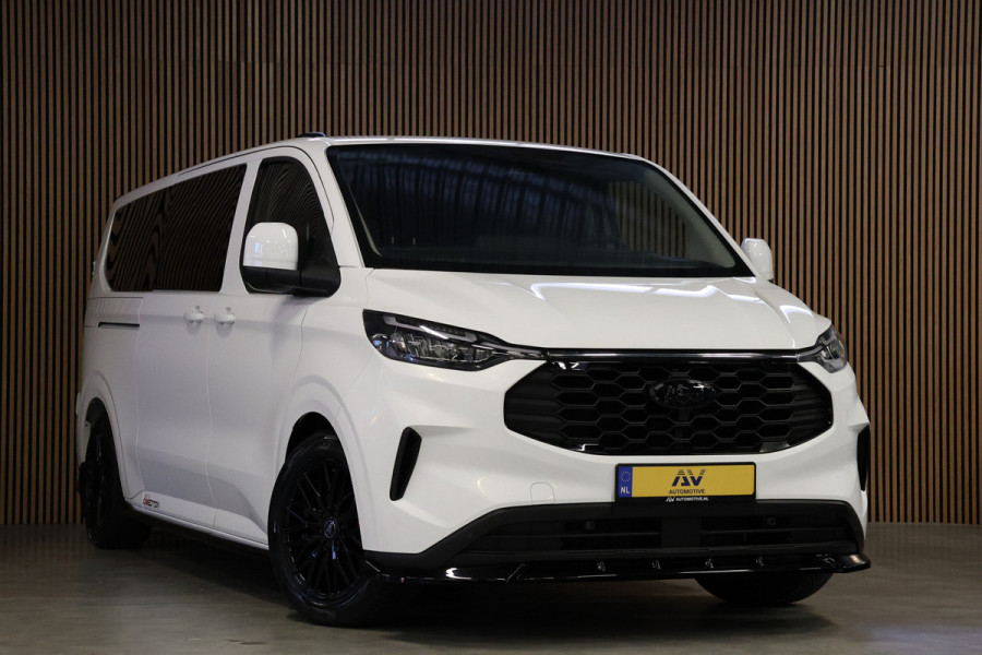 Ford Transit Custom 320 2.0 TDCI 170PK L2H1 DC | L+R Schuifdeur | ACC | Blind Spot | Navigatie | Camera | CarPlay | Lane Assist | Stoelverwarming | Raptor Edition | Trekhaak | 6-Zitter | Verlengde fabrieksgarantie tot 07-2029