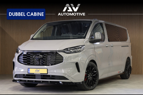 Ford Transit Custom 320 2.0 TDCI 170PK L2H1 DC LIMITED | BPM VRIJ | L+R Schuifdeur | ACC | Blind Spot | Navigatie | Camera | CarPlay | Lane Assist | | Raptor Edition | Trekhaak | Glaslook panelen | 6-Zitter | Dubbel Cabine | MODELJAAR 2025 | Verlengde fabrieksgarantie tot 12-2029