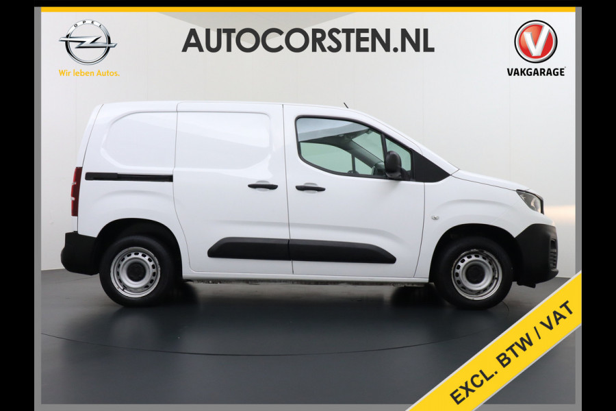 Peugeot Partner 1.5 BlueHDI Premium Euro 6 Navi PDC Apple Carplay Android Mirror-Link Airco Cruise Control Bluetooth Led PDC Connected services Betonplex Lat om Lat betimmering Schuifdeur Wifi 1e Eigenaar Euro 6