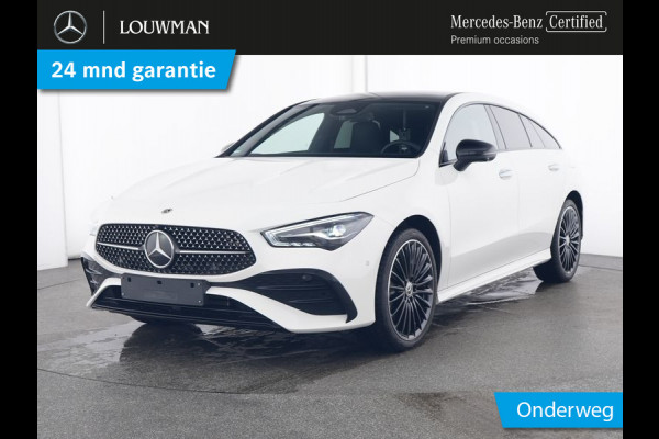 Mercedes-Benz CLA-Klasse Shooting Brake 250 e AMG Face Lift Plug-In Hybride | Edition AMG Line | Panorama Schuif-Kanteldak | 19 Inch AMG Velgen | AC en DC laden | Stuur en Stoelverwarming. Inclusief 24 maanden MB Certified garantie voor Europa.