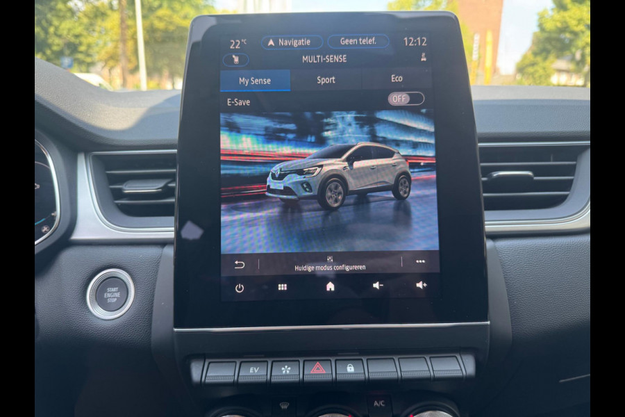 Renault Captur 1.6 E-Tech full hybrid 145 techno Groot navi / Camera / Virtual cockpit / P-sensoren / Lage km stand!