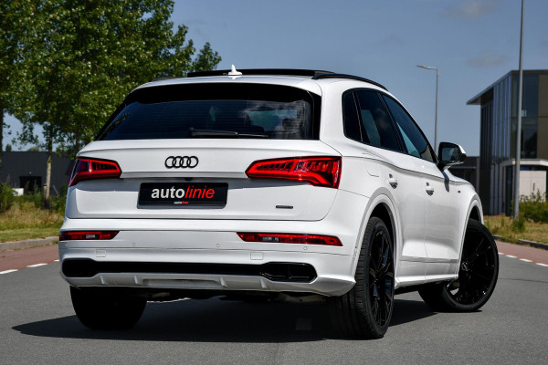 Audi Q5 55 TFSI e quattro Competition 3x S-Line. Luchtv, Pano, ACC, 360, B&O, Trekh, Stuurvw, Keyless, Matrix, CarPlay, Dodeh!