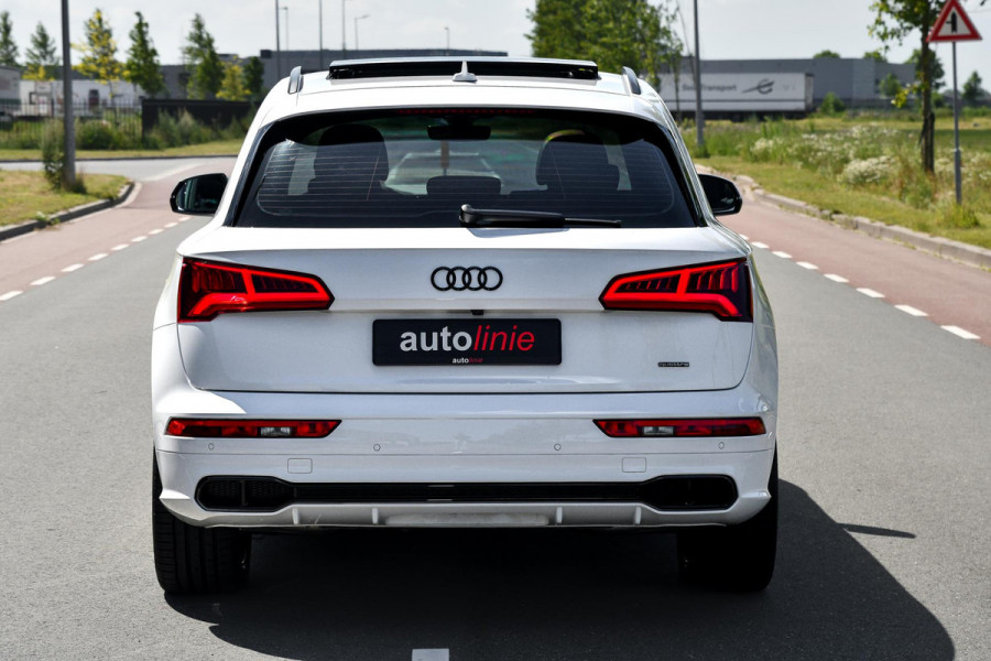 Audi Q5 55 TFSI e quattro Competition 3x S-Line. Luchtv, Pano, ACC, 360, B&O, Trekh, Stuurvw, Keyless, Matrix, CarPlay, Dodeh!