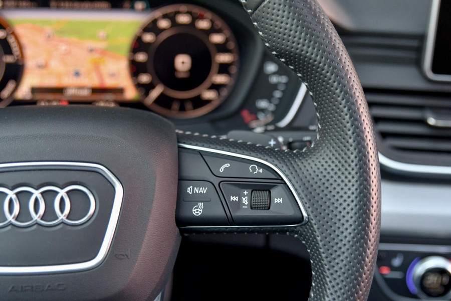 Audi Q5 55 TFSI e quattro Competition 3x S-Line. Luchtv, Pano, ACC, 360, B&O, Trekh, Stuurvw, Keyless, Matrix, CarPlay, Dodeh!
