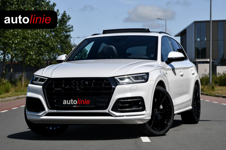 Audi Q5 55 TFSI e quattro Competition 3x S-Line. Luchtv, Pano, ACC, 360, B&O, Trekh, Stuurvw, Keyless, Matrix, CarPlay, Dodeh!