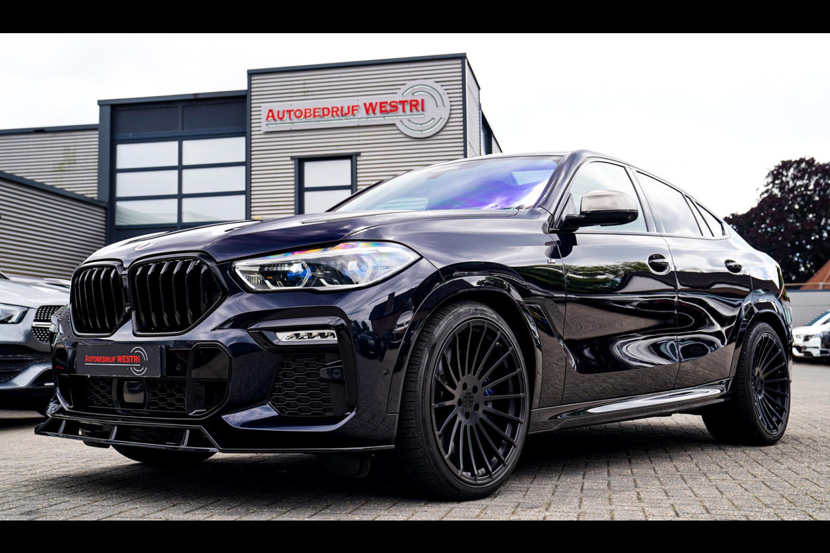 BMW X6 M50i High Executive | Carbon inleg | Krystallen Pook | Harman/Kardon | X6M look | 360 | Uitlaatklep | BMW Drive Assisted | BMW X6 M50i High Executive | Carbon inleg | Krystallen Pook | Harman/Kardon | X6M look | 360 | Uitlaatklep | BMW Drive Assisted |