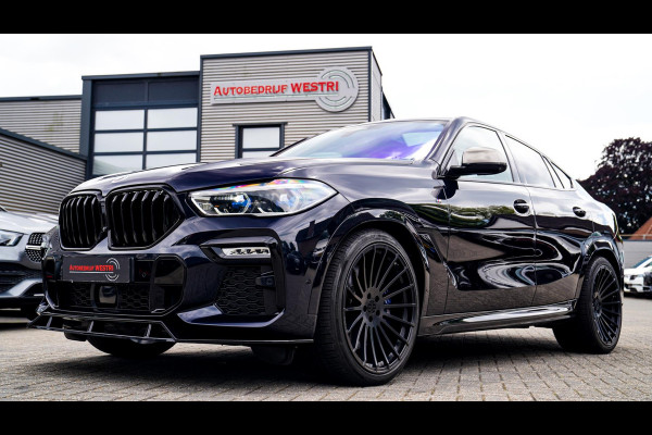 BMW X6 M50i High Executive | Carbon inleg | Krystallen Pook | Harman/Kardon | X6M look | 360 | Uitlaatklep | BMW Drive Assisted |