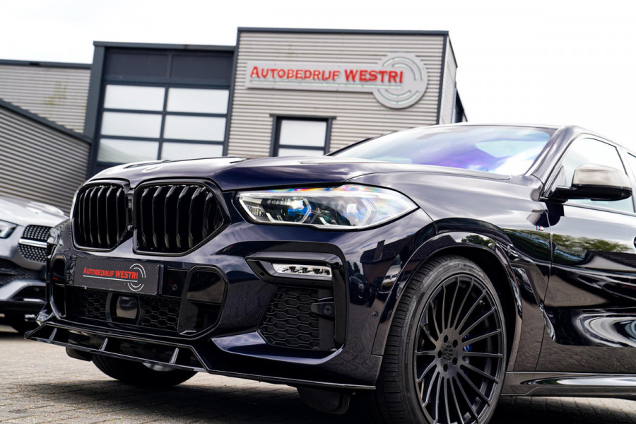 BMW X6 M50i High Executive | Carbon inleg | Krystallen Pook | Harman/Kardon | X6M look | 360 | Uitlaatklep | BMW Drive Assisted |