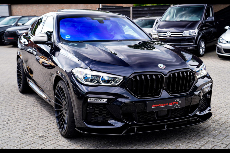 BMW X6 M50i High Executive | Carbon inleg | Krystallen Pook | Harman/Kardon | X6M look | 360 | Uitlaatklep | BMW Drive Assisted |