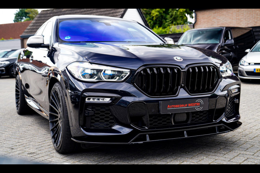 BMW X6 M50i High Executive | Carbon inleg | Krystallen Pook | Harman/Kardon | X6M look | 360 | Uitlaatklep | BMW Drive Assisted |