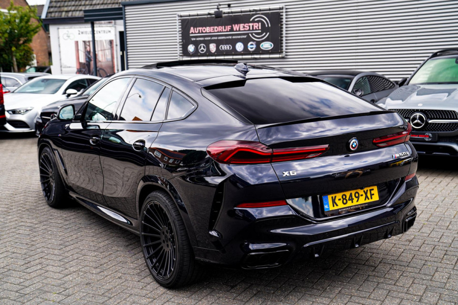 BMW X6 M50i High Executive | Carbon inleg | Krystallen Pook | Harman/Kardon | X6M look | 360 | Uitlaatklep | BMW Drive Assisted |